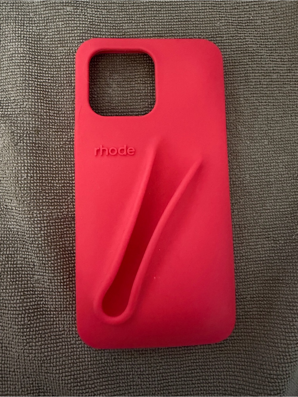 RHODE Guava Silicone Phone Case with Built-In Hand Strap Iphone 14 pro max